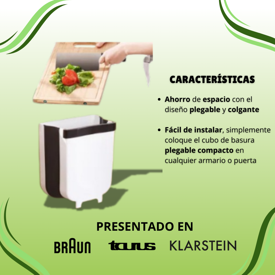 Molino Ultra Rallador 3 en 1 + Cubo de Basura Plegable (GRATIS) CocinaXpress®