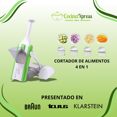 Exprimidor de Cítricos Portátil + Cortador de Alimentos 4 en 1 (GRATIS) - CocinaXpress®